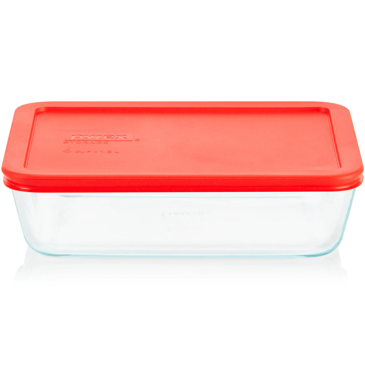 Pyrex® Simply Store® 6-Cup Rectangle Glass Storage with Plastic Lid